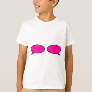 Word Bubble Left Right Magenta The MUSEUM Zazzle G T-Shirt