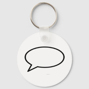Word Bubble Left The MUSEUM Zazzle Gifts Keychain