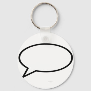 Word Bubble Left The MUSEUM Zazzle Gifts Keychain