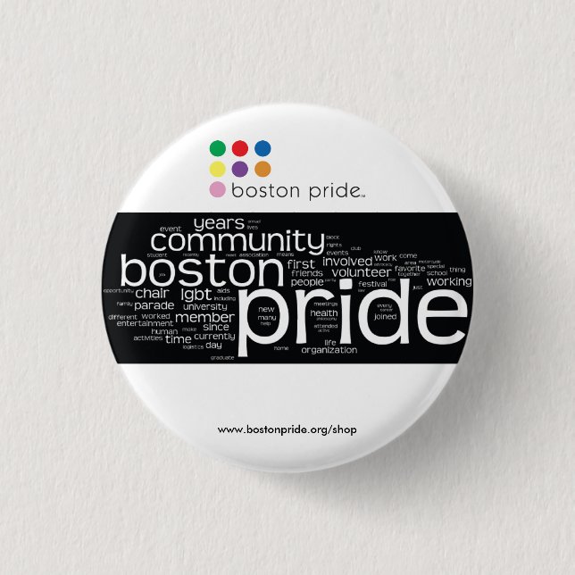 Word Cloud Small 1 Inch Round Button (Front)
