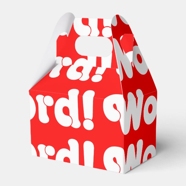 Word! Favor Box (Front Side)
