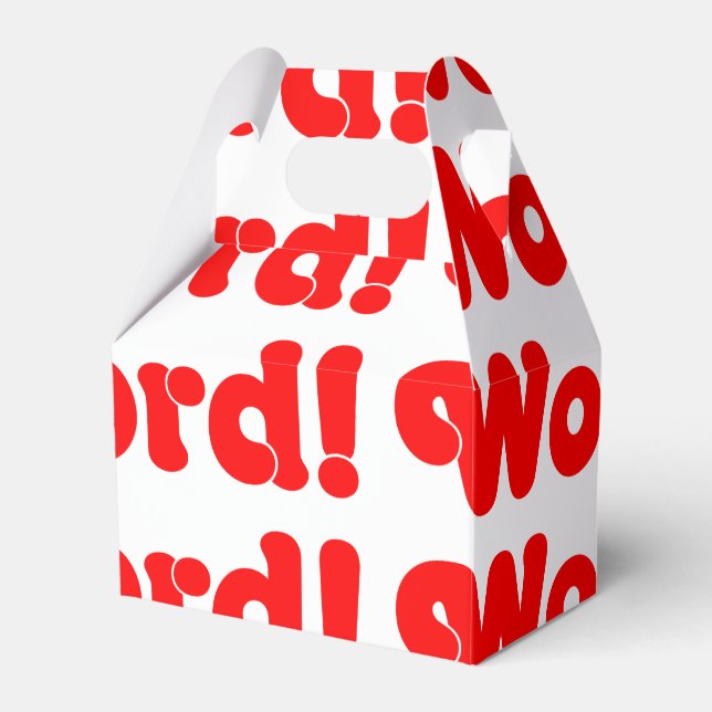 Word! Favor Box (Front Side)