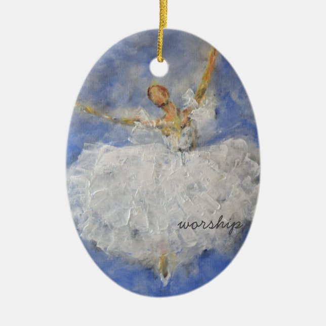 Word for the year ceramic ornament (Front)