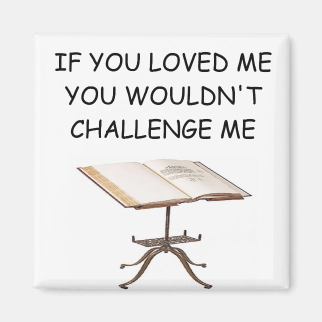 word game joke magnet (Front)