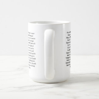 Word Game Mug - Q Word List NEW