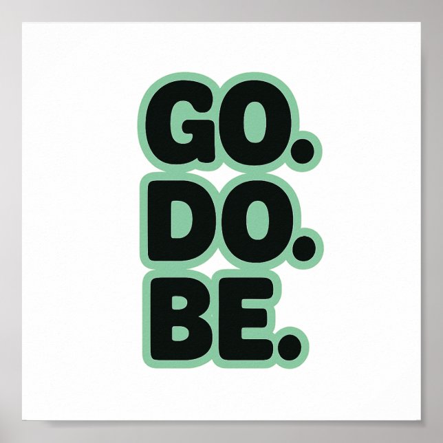 Word, Motivational, Retro Poster (Front)