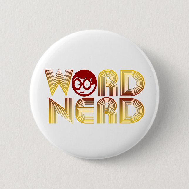 Word Nerd 2 Inch Round Button (Front)