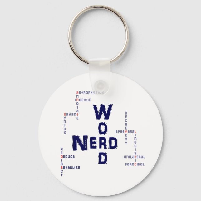 Word Nerd Keychain (Front)