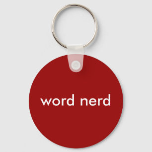 Word Nerd Keychain
