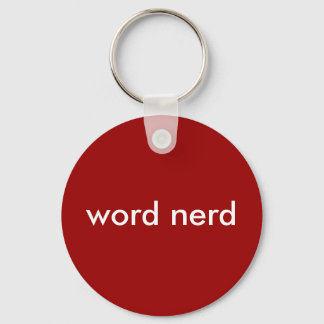 Word Nerd Keychain