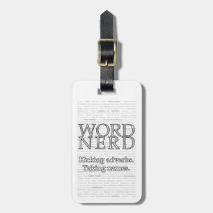 Word Nerd Luggage Tag