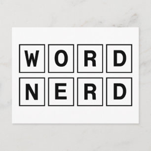 Word Nerd Postcard