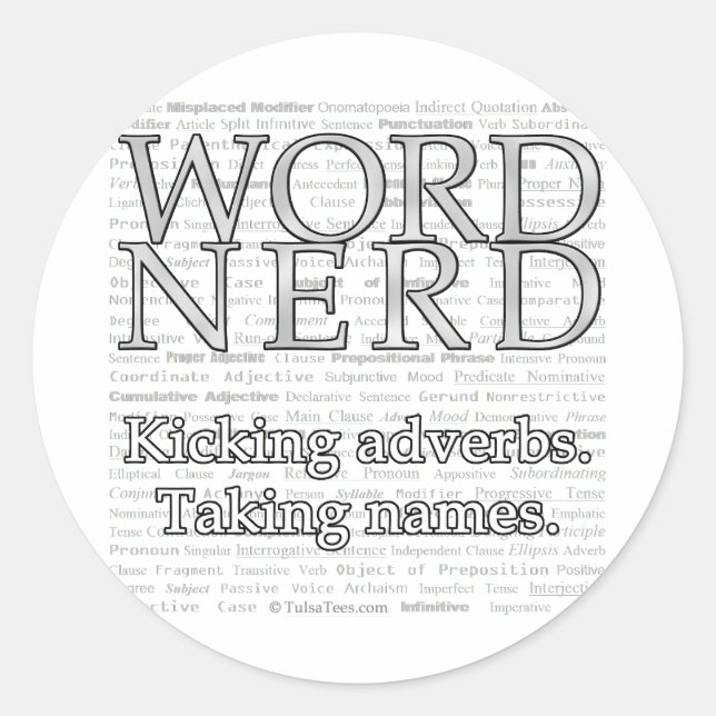 Word Nerd Stickers (Front)