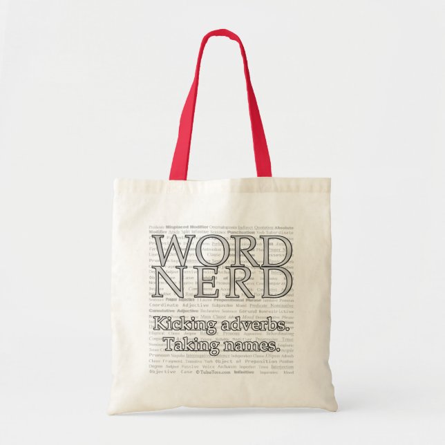 Word Nerd Tote Bags (Front)