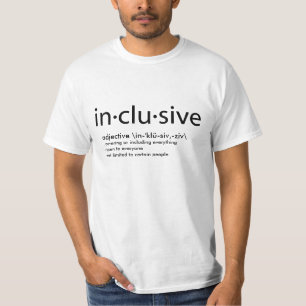 Word of the week - inclusive T-Shirt