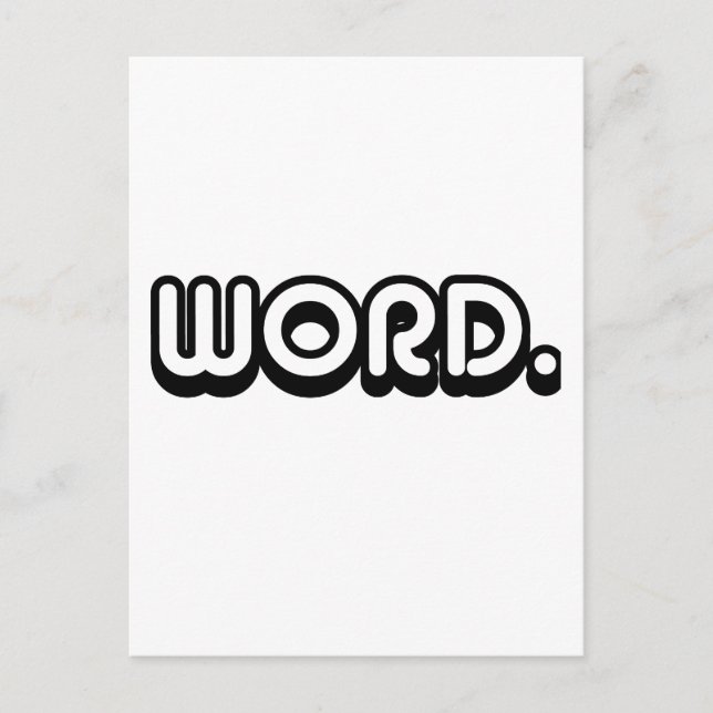 Word Postcard (Front)