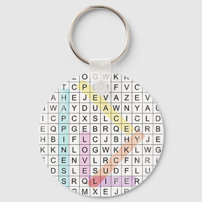 Word Search Keychain (Front)