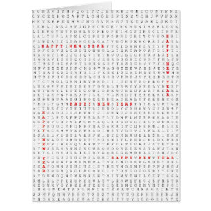 Word Search Puzzle Happy New Year