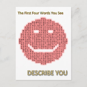 WORD SMILE POSTCARD+gifts Postcard
