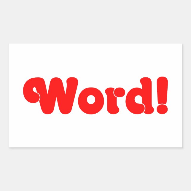 Word! Sticker (Front)
