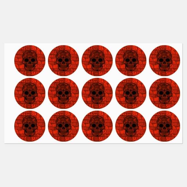 WordArt Skull B (Sheet)