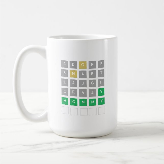 Wordle Fête des Mères Mug (Gauche)
