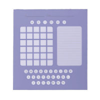 Wordle Scratch Pad Notepad - Lavender