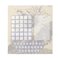 Wordle Scratch Pad Notepad - Sunflower