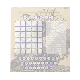 Wordle Scratch Pad Notepad - Sunflower