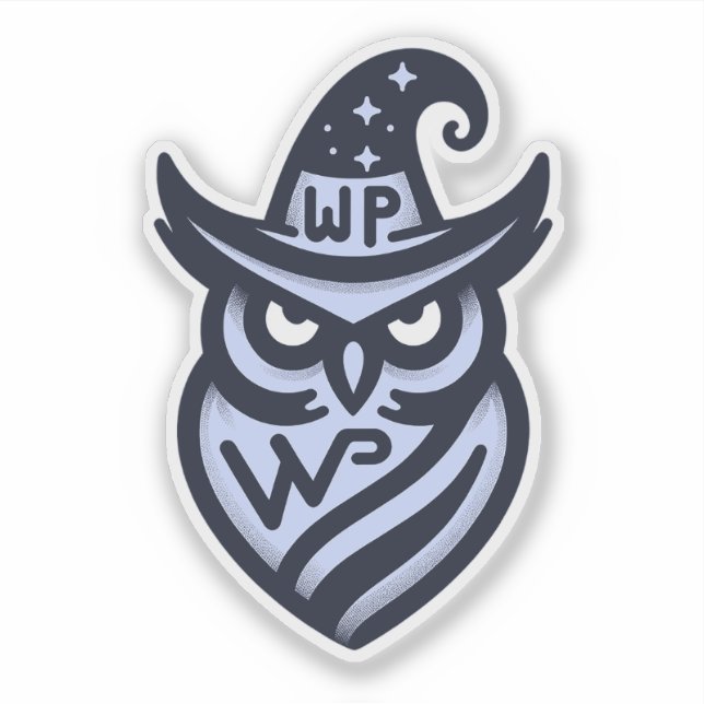 WordPress Wizard Sticker (Front)