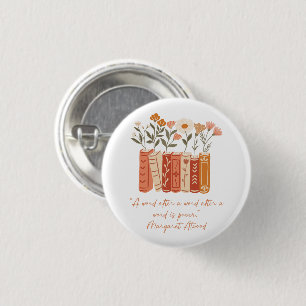 Words Are Power 1 Inch Round Button