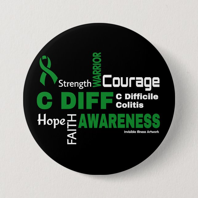 Words...C Diff Button (Front)