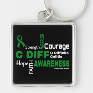 Words...C Diff Keychain