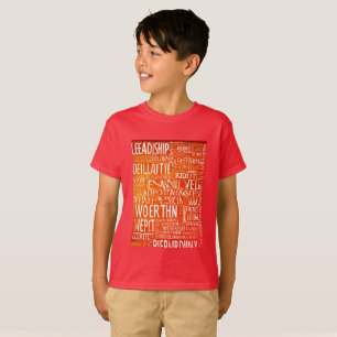 Words Deliver Inspiring Message for - Boy's T-Shirt