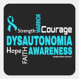 Words...Dysautonomia Square Sticker
