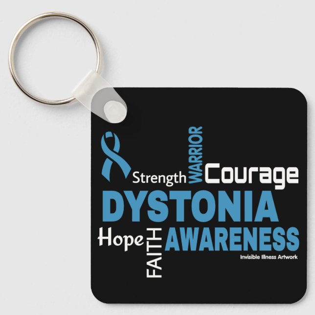 Words...Dystonia Keychain (Front)