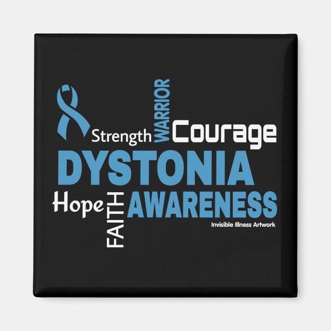 Words...Dystonia Magnet (Front)