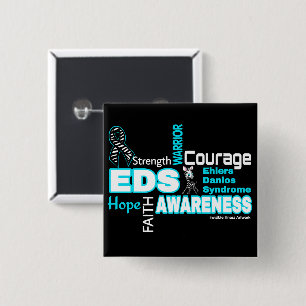 Words...EDS 2 Inch Square Button