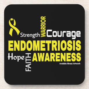 Words...Endometriosis  Coaster