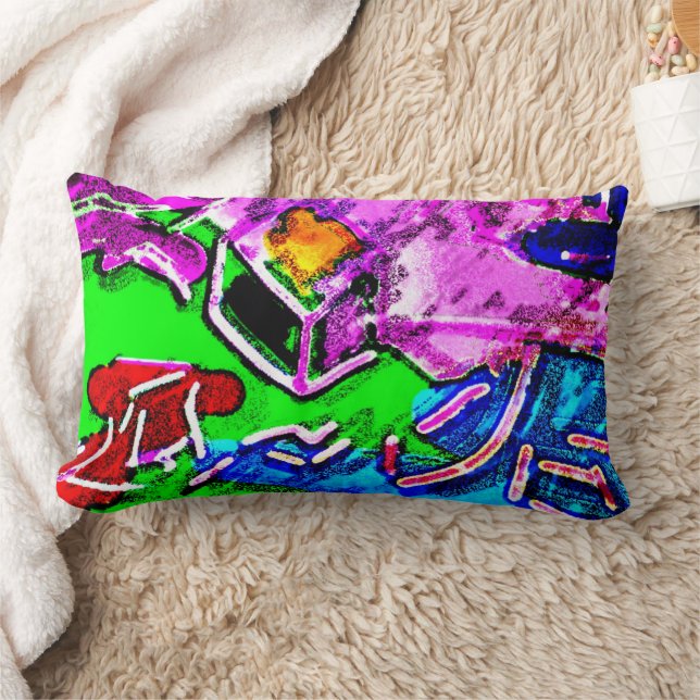 Words Fail Lumbar Pillow (Blanket)