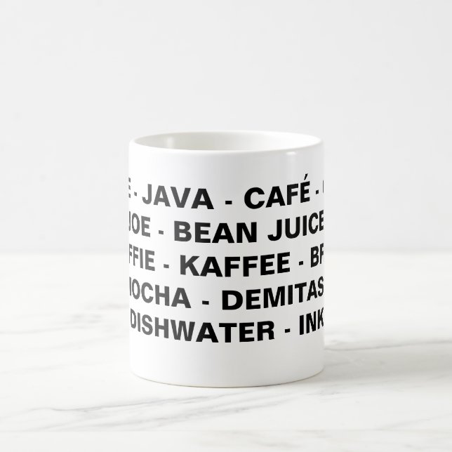 Words for Coffee Mug (Center)