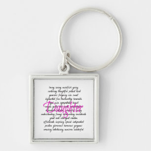 Words for Daughter Keychain