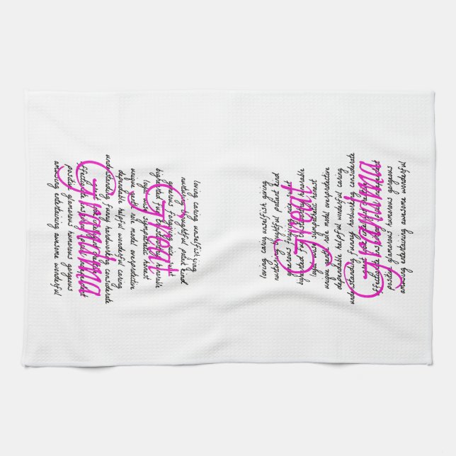 Words for Great Grandma Kitchen Towel (Horizontal)