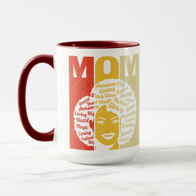 Words for Mom Silhouette Mug (Left)