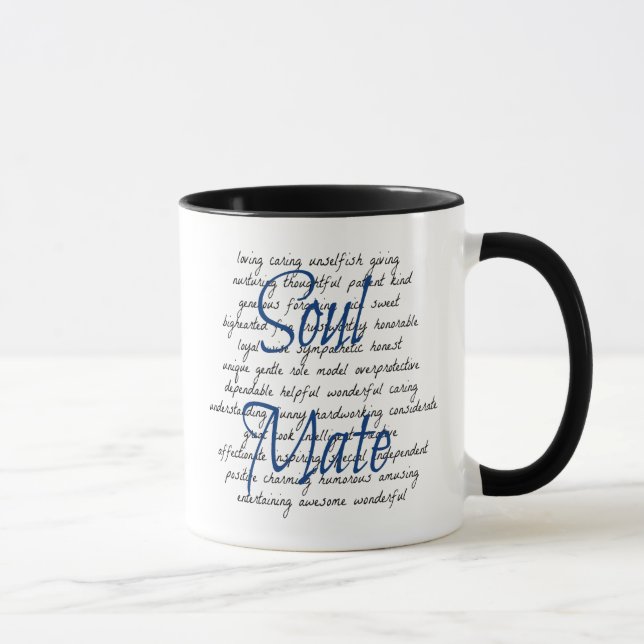 Words for Soul Mate Mug (Right)