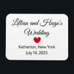 Words & Heart Wedding Magnet<br><div class="desc">This magnet can serve a memento,  long after your wedding day.  You can buy multiple ones,  and give them to people in your wedding party.  You can even buy more,  to give to your guests.  Precious.  Customizable.  By Sharon Lee Hudson.  All rights reserved.</div>