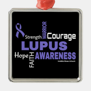 Words...Lupus Metal Ornament