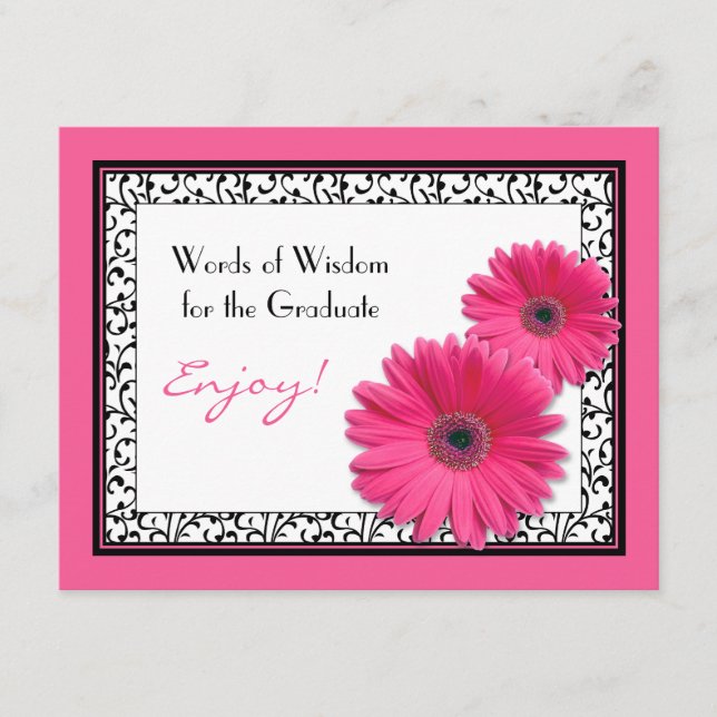 Words of Advice for the Graduate Cards (Front)