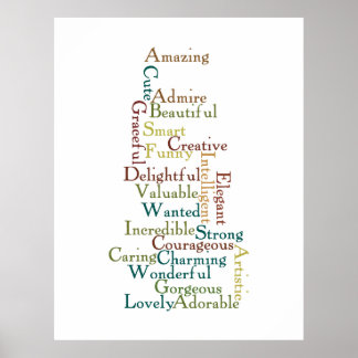 Words of Affirmation Poster