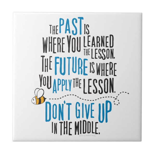 Words of encouragement quote tile (Front)